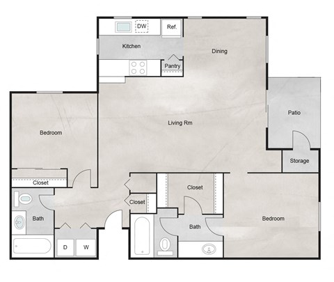 L Floor Plan at The Retreat at Steeplechase, Texas